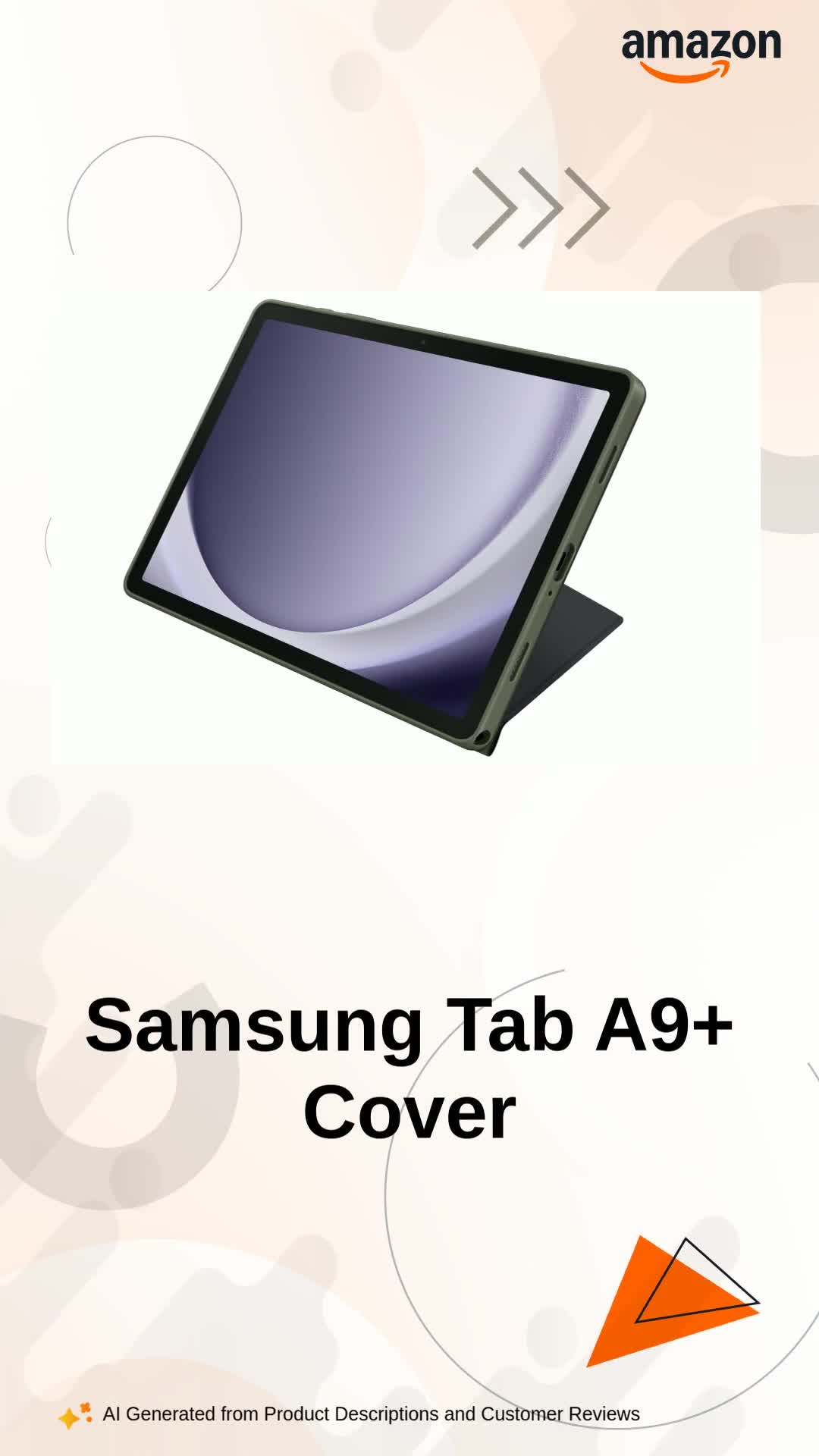 Samsung Galaxy Tab A9+ Book Cover, Black : Amazon.in: Computers