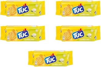 Tuc Biscuit Cracker Light Crunchy Oven Baked Biscuits Cracker 100g | FabFinds Mug (5 Pack, Sour Cream & Onion)