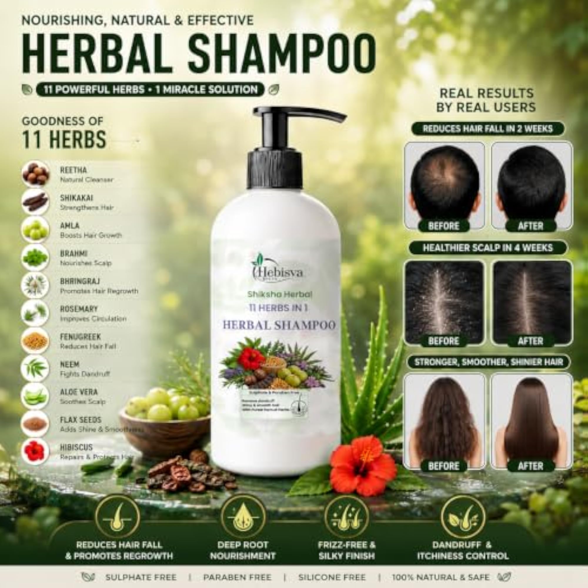 Hair Growth Combo Oil & Shampoo Set, DHT Blocker