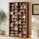 LEVNARY 71' Media Storage Tower, 22-Compartment Multimedia Cabinet with Adjustable...