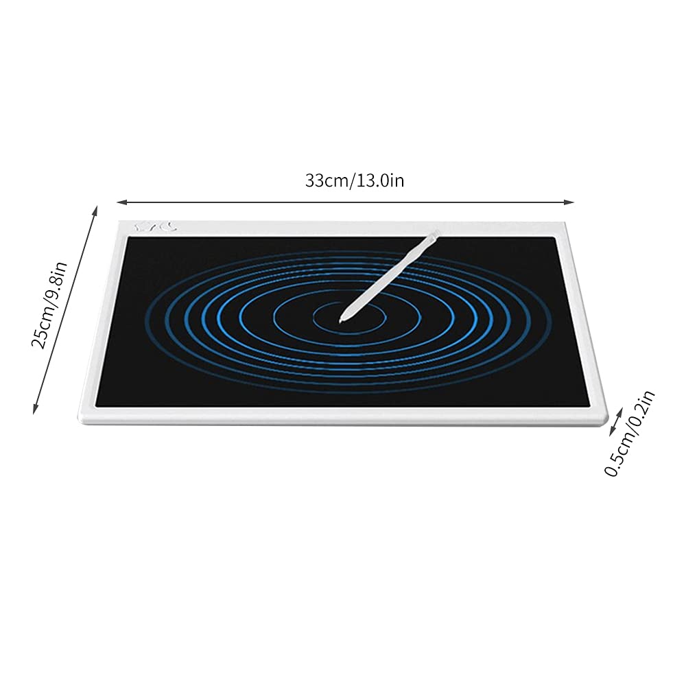 Tablette d'écriture numérique LCD de 16 pouces rechargeable avec écran couleur unique effaçable en un clic avec bouton de verrouillage pour enfants, adultes, maison, bureau, école