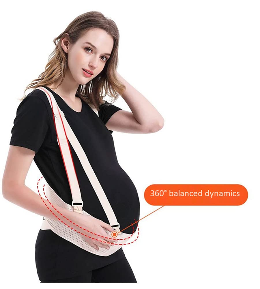 Cintura di Sostegno, Bendaggio Atletico Prenatale per Gravidanza con Doppia Fascia per Spalle Cintura per Addome Maternità per Culla Prenatale per Bambini,M (codice Personalizzato)