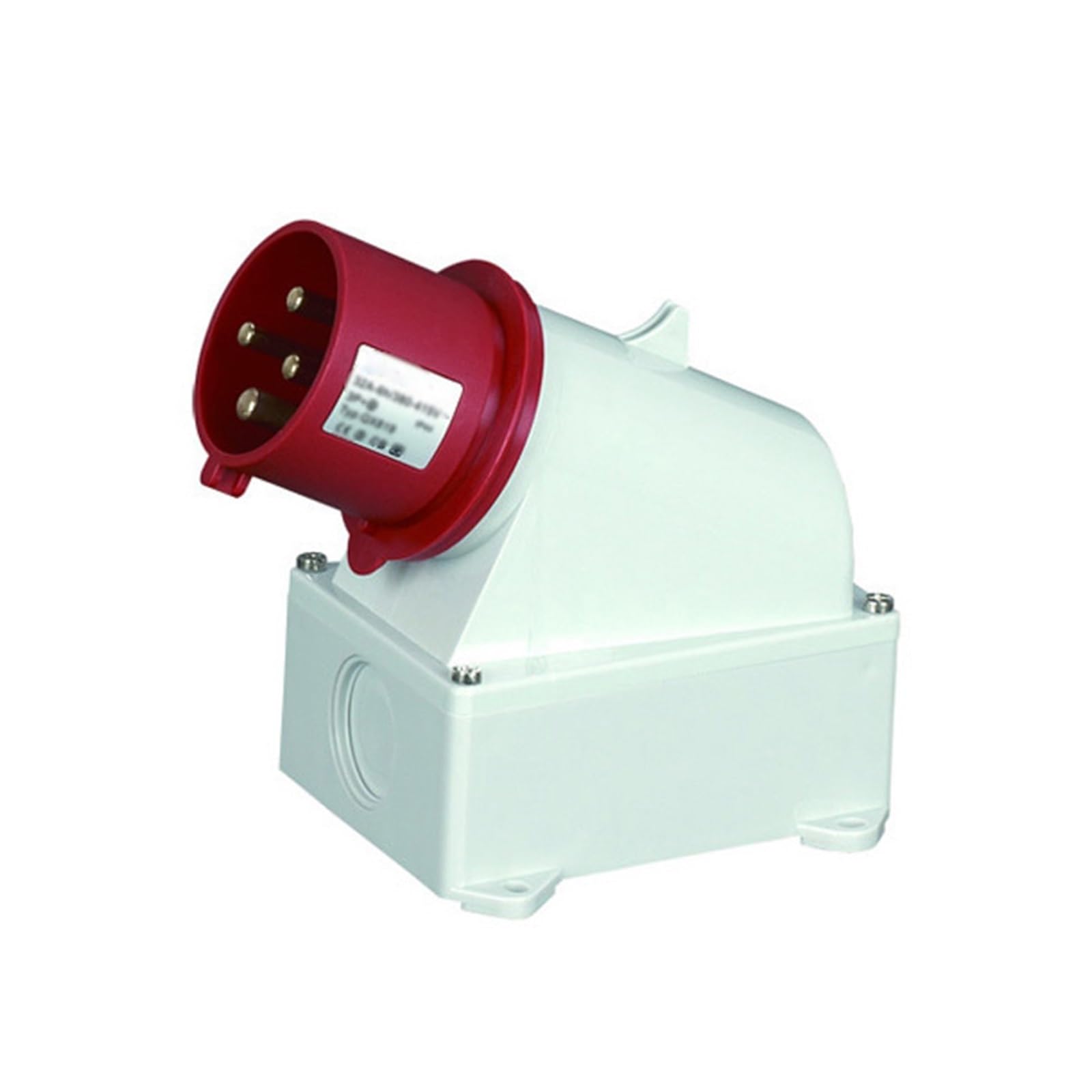 Enchufe impermeable SP-348 con resistencia IP44 y alta capacidad de 32 A para exterior