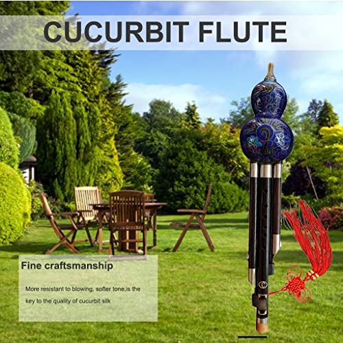 Hulusi C, Het Nationale Blaasinstrument Hulusi, Cucurbit Fluit Bes Blauw Chinees Traditioneel Instrument, Voor Beginners… - Image 3