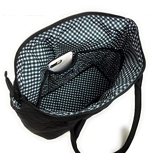 Image of Quilted Shoulder Tote Bag Handbag