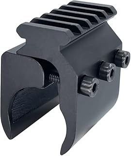 Barrel Clamp Mount Weaver Picatinny Rail Base Adapter for Flashlight Laser Sight and Magazine Tubes - CAJOAUIS