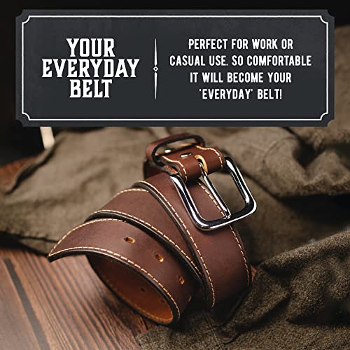 Main Street Forge The Foreman Leather Belt | Made in USA | Full Grain Leather | Mens Belt2