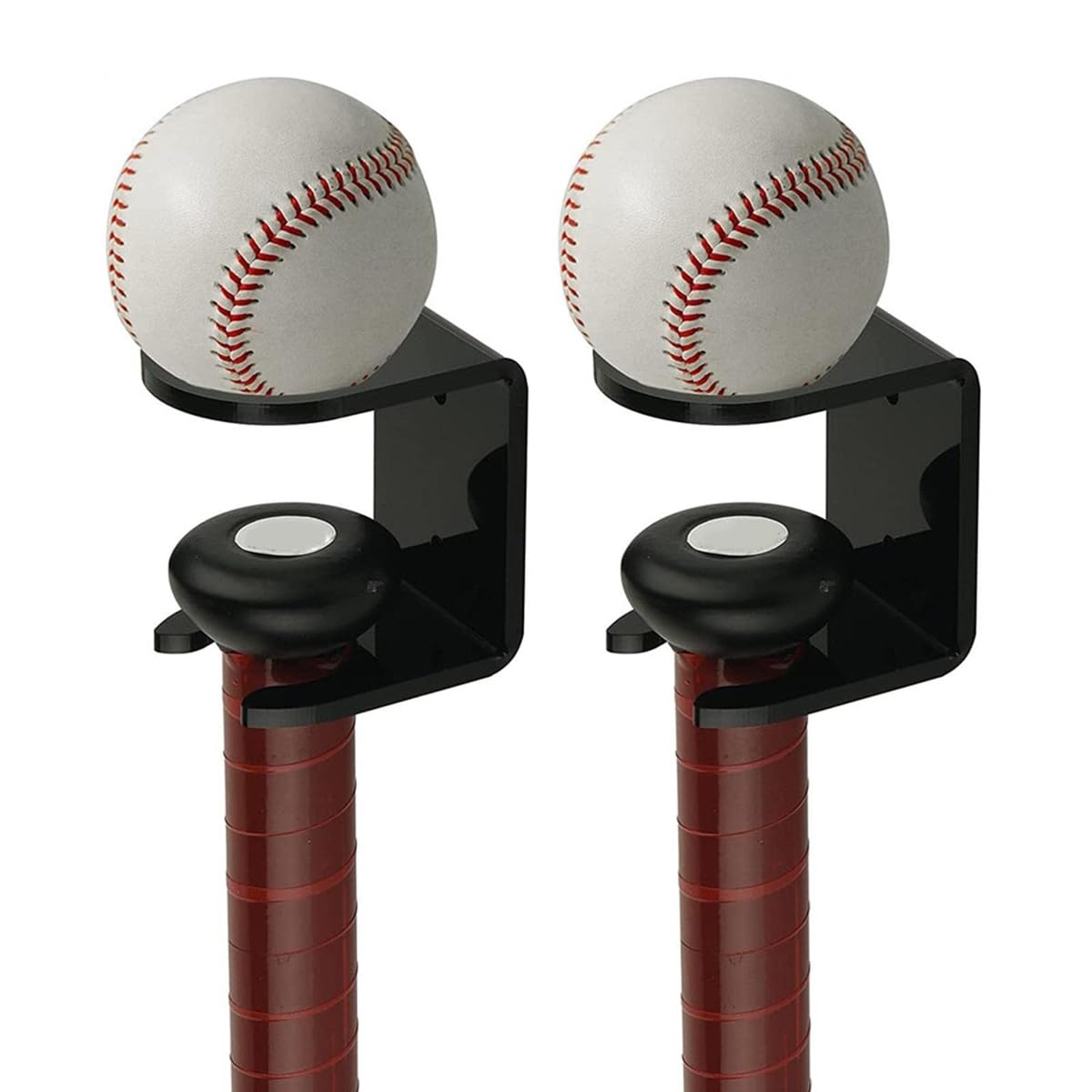 Soporte de acrílico para Bate de béisbol y Pelotas, Montaje en Pared
