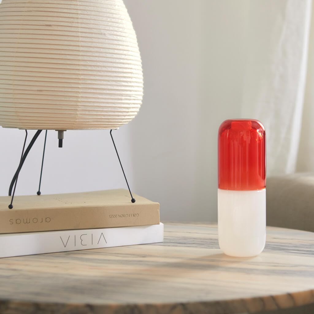 Balvi Bottle & Glass Water Pill Color White/Red A pill to soothe SED Glass 550ml