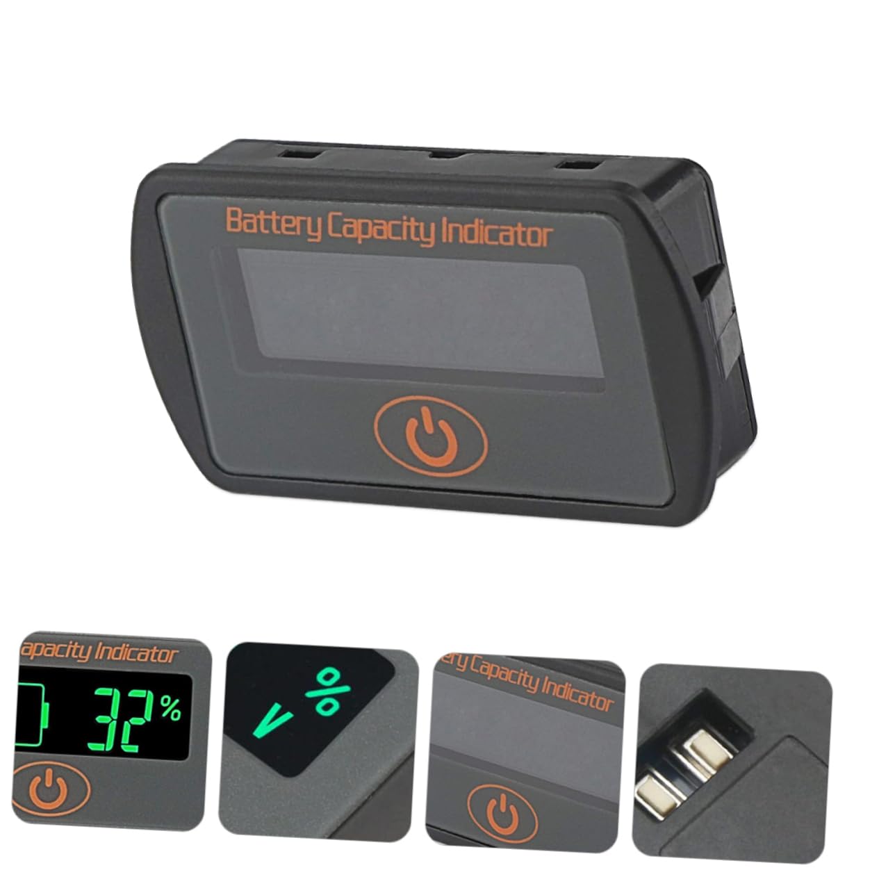MERRYHAPY Battery Capacity Tester for Batteries Voltage Indicator for Cars LCD Display for Cell