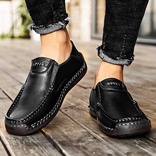 mens soft leather slip on shoes