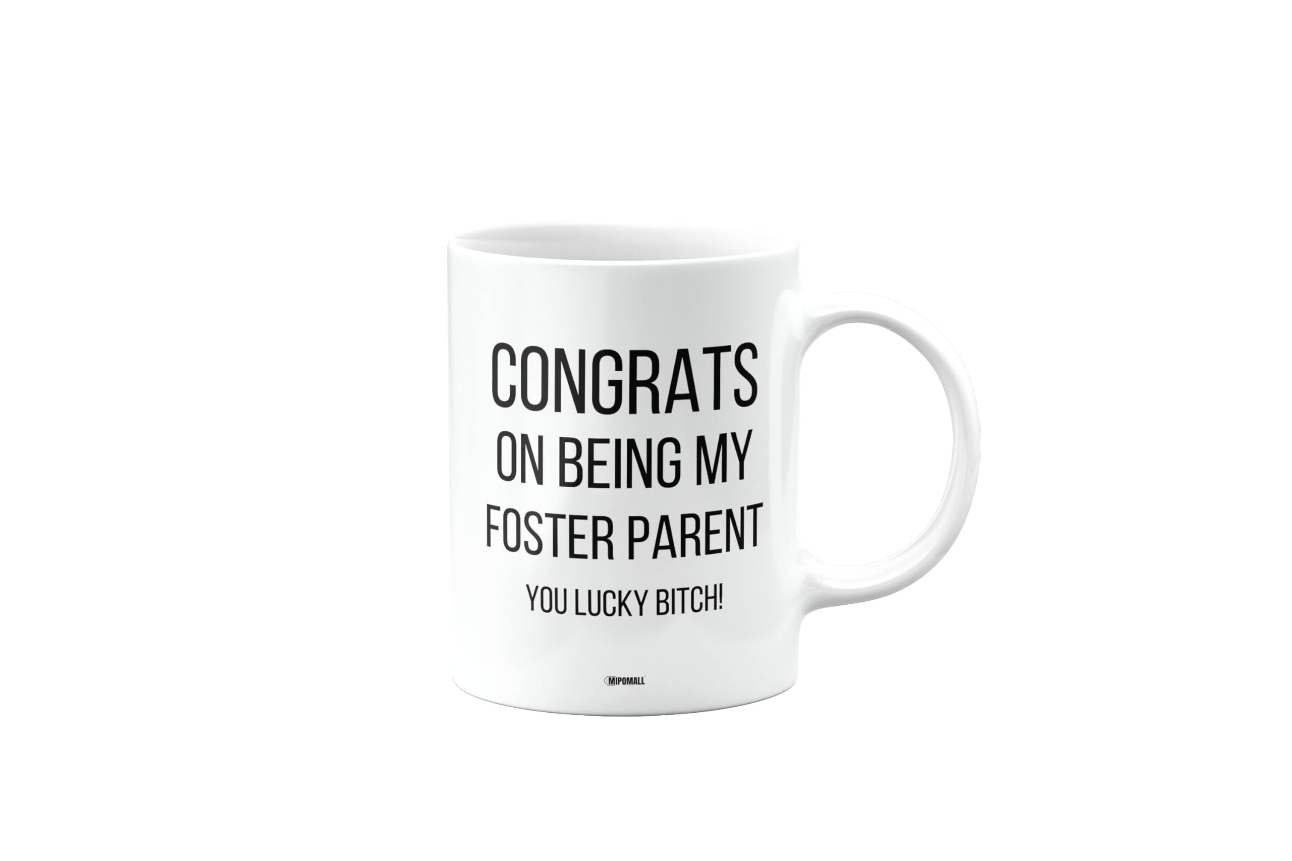 Funny Mug Present for Foster Parent, Congrats on Being My Foster Parent You Lucky btch, Funny Birthday Gift, Presents for Christmas, mm-CA_187_194