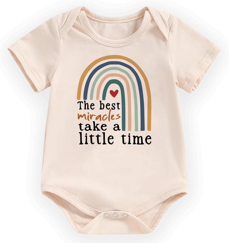 Newborn Infant Baby Boys Girls Bodysuit Short Sleeve Funny Letters Print Romper Reveal Pregnancy Announcement Clothes
