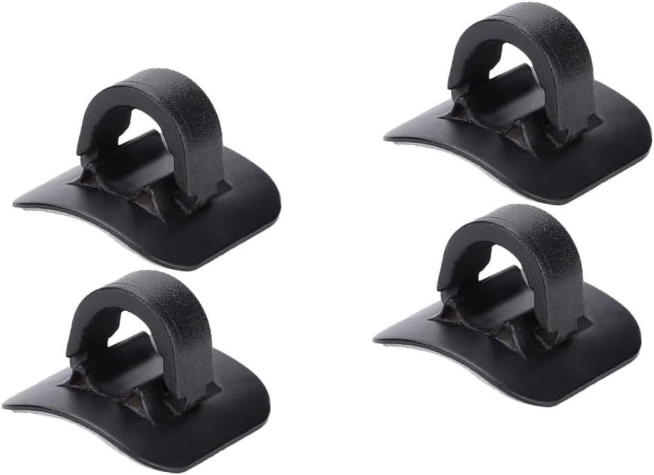 Toyvian 4pcs Bike Cable Clip Brake Gear Housing Fixing Holder Lightweight for Mountain Convenient Wire Buckle for Easy Installation Black