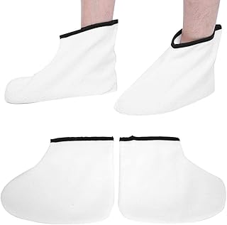 Paraffin Wax Therapy Booties Cotton Foot Care Heat Preservation Wax Bath Treatment Mitts Foot Spa Cover For White Paraffin For Paraffin Baths Women Great For Paraffin Wax White