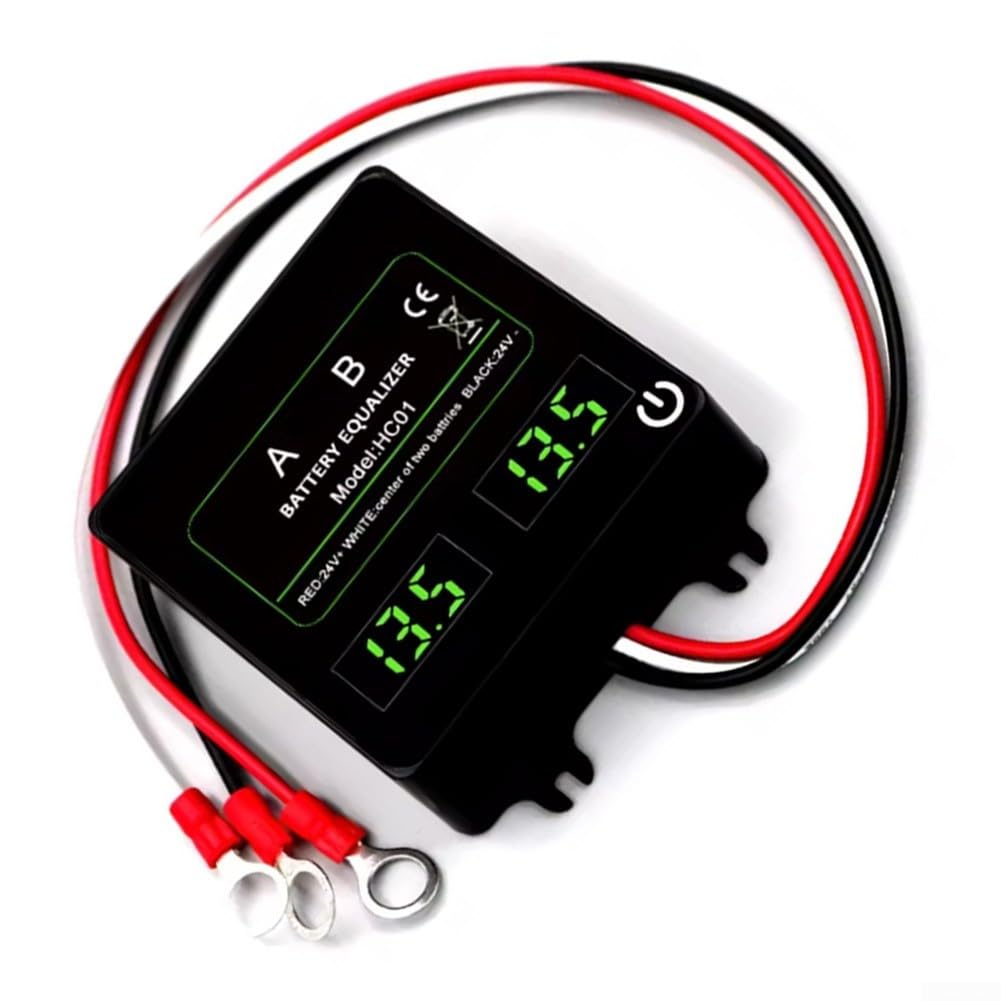 Equalizzatore batteria HC01 per 2S 12V piombo-acido, interruttore touch, compensazione di tensione 0-5A, prolungato (HC01)