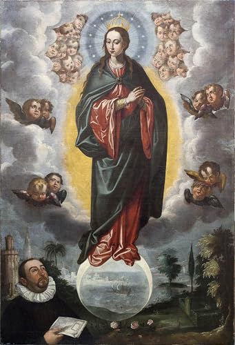 Lienzo de la Immacolata de Francisco Pacheco impresion de alta definicion arte famoso 60x90