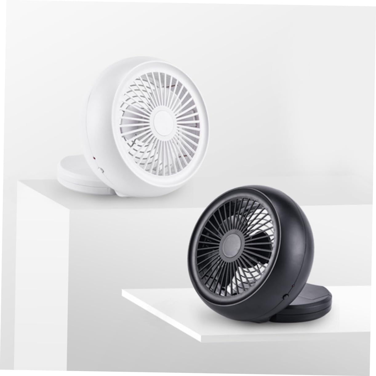POPETPOP Lot De 3 Mini Ventilateurs Portables Avec Chargeur USB Batterie Externe Sans Fil Petit Ventilateur De Bureau Mini De Bureau D'Escargot