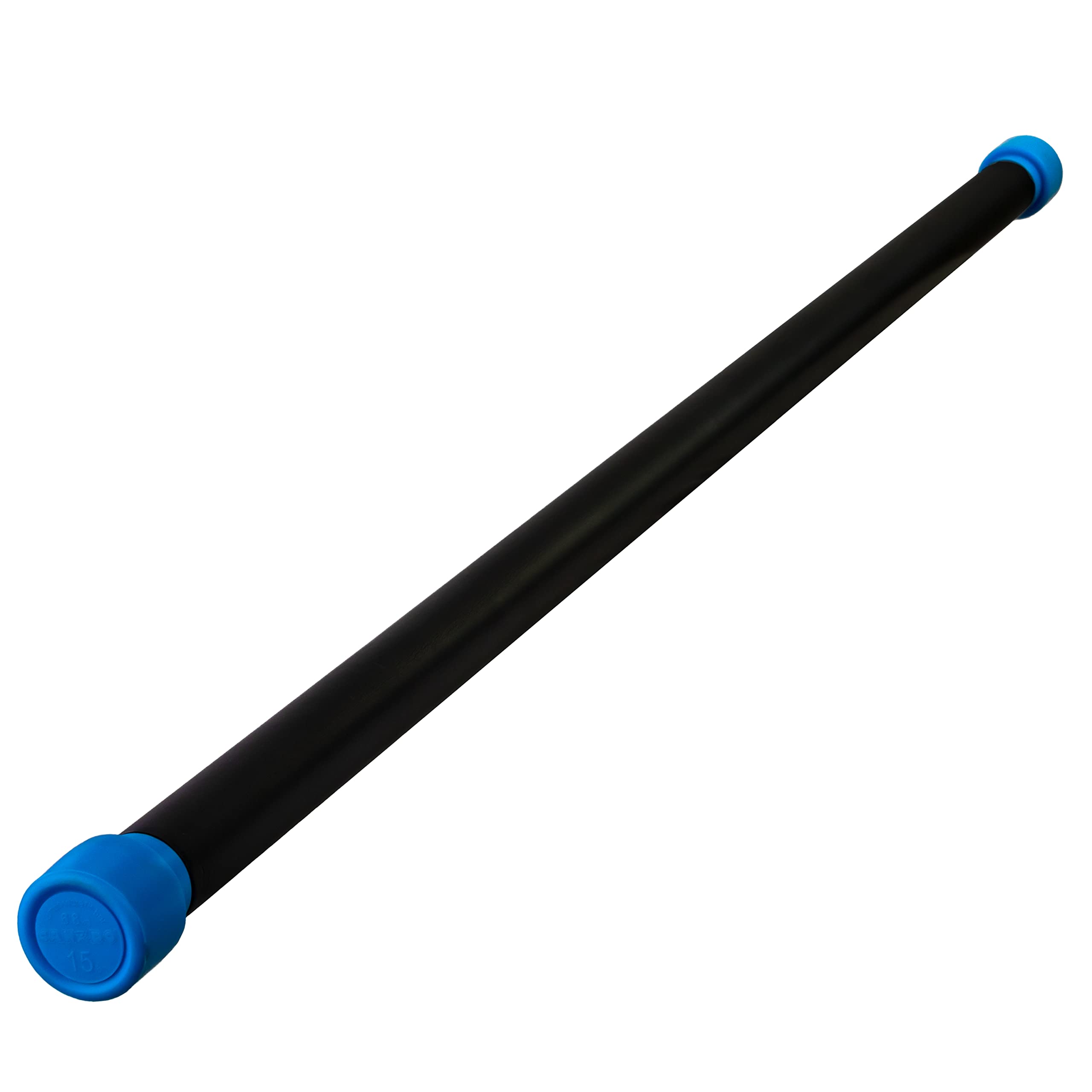 CanDo Jumbo WaTE Bar 15lb Blue, Total Body Workout Weighted Exercise Bar for Strength Training, Toning, and Physical Therapy
