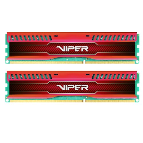 Patriot 8GB (2x4) 1600MHz DDR3 RAM module โ Patriot 8GB(2x4GB) Viper III DDR3 1600MHz (PC3 12800) CL9 Desktop Memory With Low Profile Red Heatsink - PVL38G160C9KR