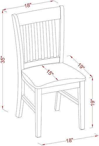 Miniatura 6 de East West Furniture El juego de cocina Dublin de 3 piezas contiene una mesa redonda con gotas y 2 sillas de comedor tapizadas de tela de lino, 42 x