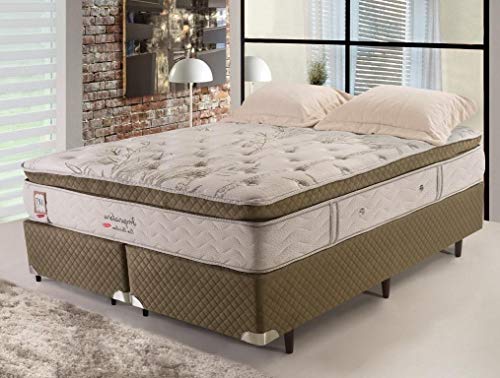 Cama Box + Colchão King Size Imperatore Eco Bamboo Herval 193x203x62