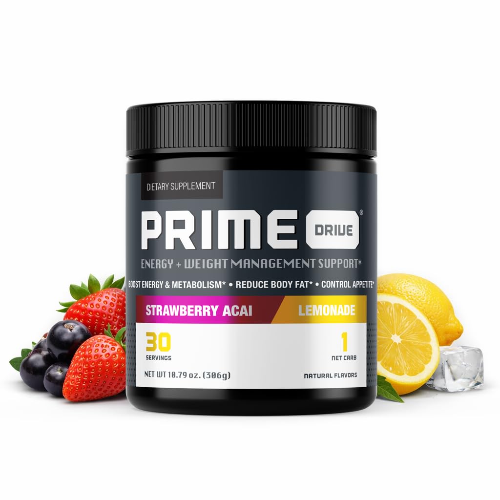 Prime Drive Pré-treino em pó sabor morango, açaí e limonada — 30 porções