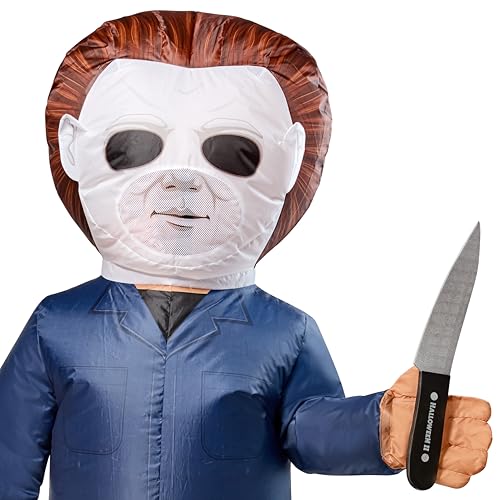 Disfraz inflable Michael Myers para niños talla única miniatura 5