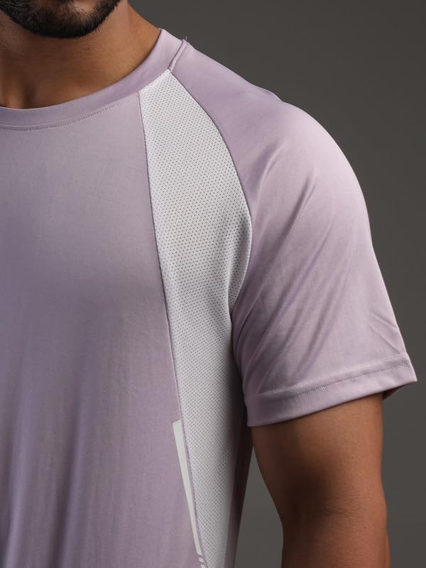 Image of CHKOKKO Gym Tshirt for Men Workout Regular Fit Sports Activewear Man Tshirts with Round Crew Neck and Half Sleeves for Yoga Running&Outdoor Activities
