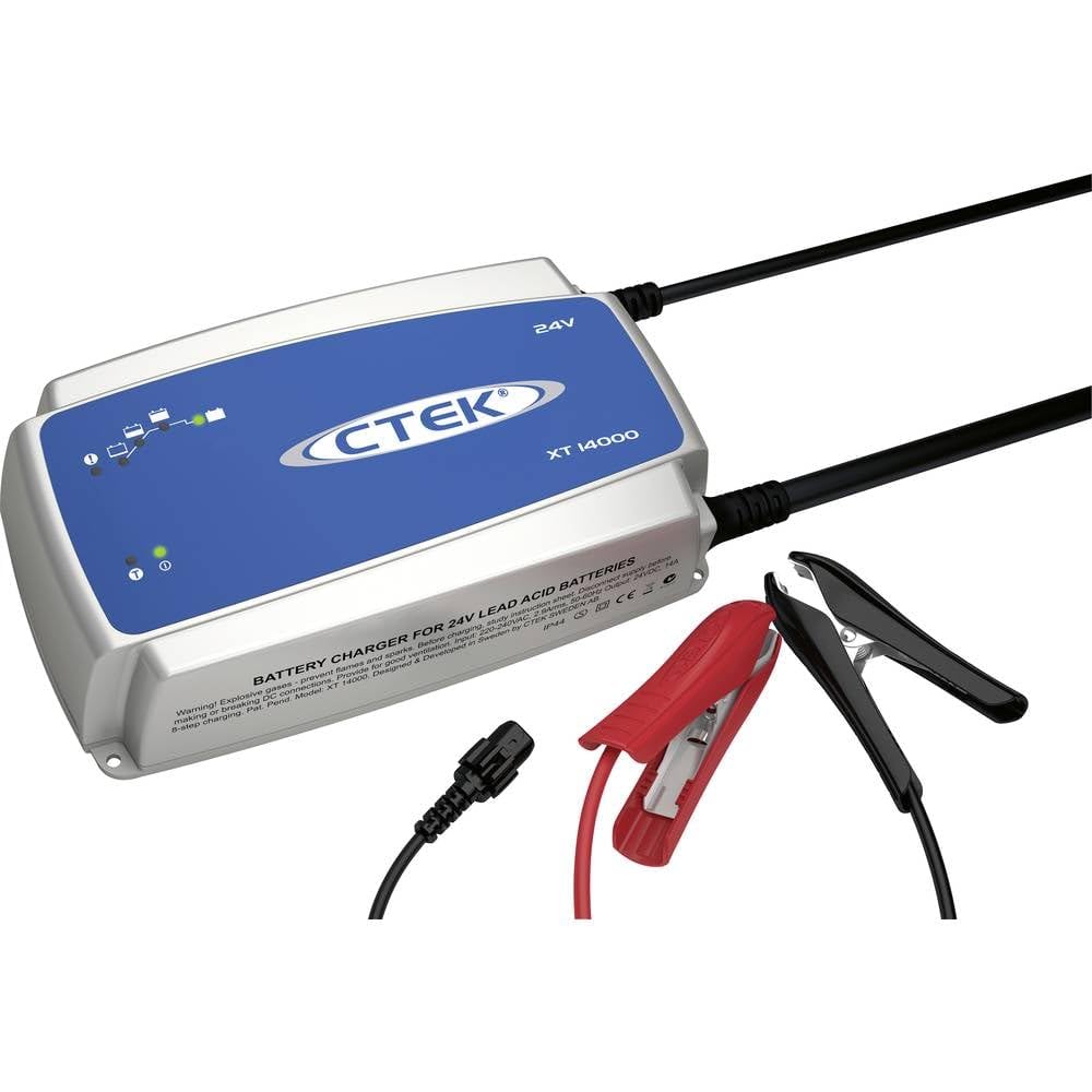 CTEK Autobatterie Ladegerät Batterieladegerät 14A Max für KFZ LKW Motorrad Batterien Bis zu 28-300Ah | Kurzschlussschutz | Überhitzungsschutz 40-140