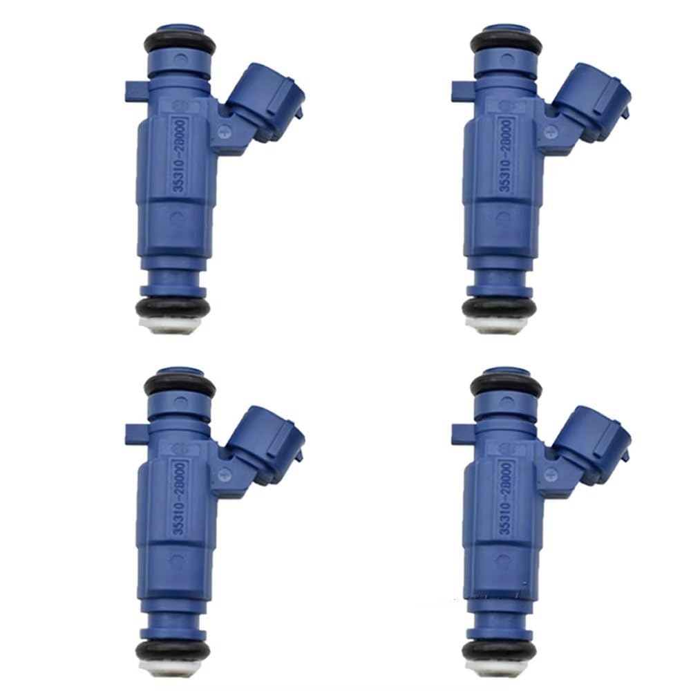 Stoifffhh One Color Injector Nozzle Compatible With Kia For Soul 1.6L 353102B000 35310-2B000 35310 2B000 Fuel Injectors