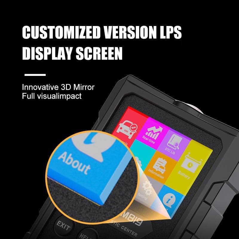 Wireless OBD2 Scanner Diagnostic Tool, OBDII Code Reader for iOS & Android, Check Engine Light Reader with Live Data, I/M Readiness, Battery Test & Code Reset, Compatible with All Vehicles Since 1996