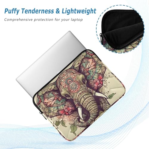 Funda para portátil floral Boho Elephant 13-14 pulg miniatura 5