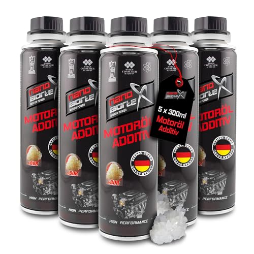 NanoBorTeX - Öladditiv 5 x 300ml | Hochleistungs Motor- und