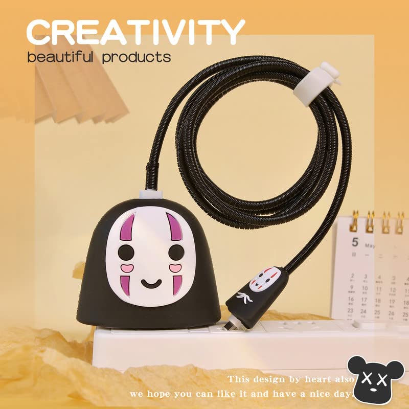 CRYSTALOPRO-Cartoon-3D-Design-Protective-Case-for-18W-20W-iPhone-14-13-12-11-Pro-Max-Fast-Charging-Cable-Adapter-Charger-Cute-Cartoon-Lightning-Data-Cable-Case-for-iPhone-Charger-Faceless-Man-Pack-of-