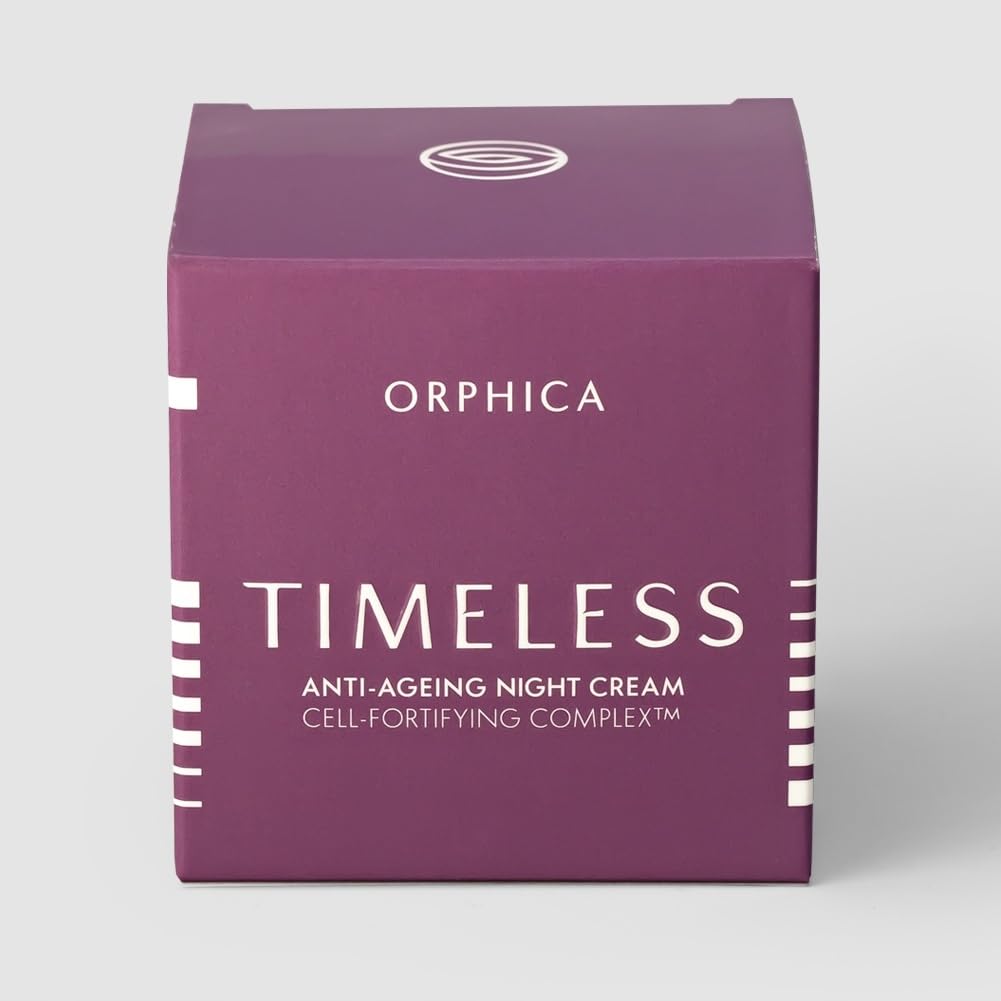 Orphica Timeless – Krem Przeciwstarzeniowy na Noc – 50 ml, Redukcja Zmarszczek, Intensywne Nawilżenie, Regeneracja i Ujędrnienie Skóry, Stymuluje Produkcję Kolagenu, Anti-Ageing