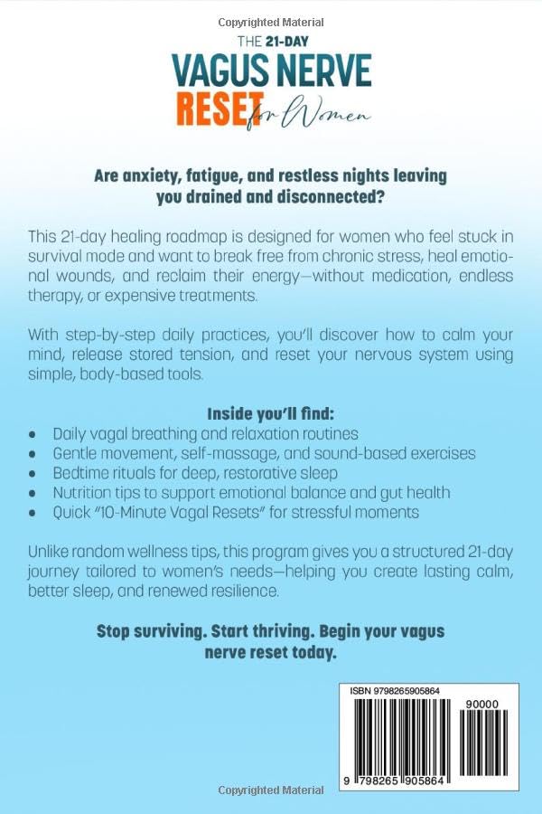 THE 21-DAY VAGUS NERVE RESET FOR WOMEN: Holistic, Curative and Healing Approach to Regain Control Over Your Body and Mind Without Stress | Includes Expert Tips to Reduce Anxiety and Improve Sleep - Image 2