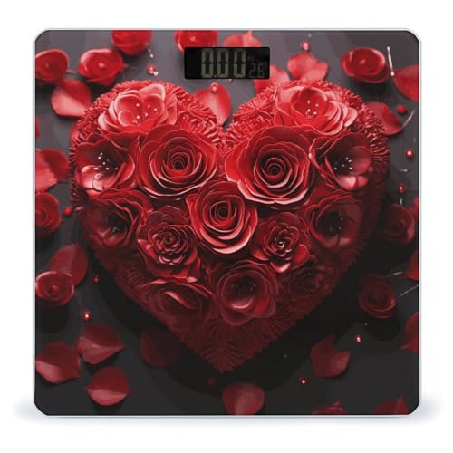 Báscula Digital para Cuerpo Red Rose Love Heart 400 lb miniatura 1