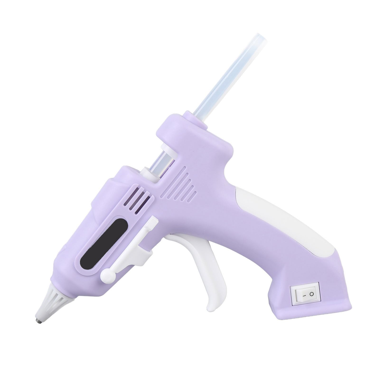 Hot Glue Gun Kit with 10 Glue Sticks, Fast Preheating Hot Melt Gun, Rechargeable Glue Gun for School Crafts DIY Arts and Quick Home Repairs (P urple)