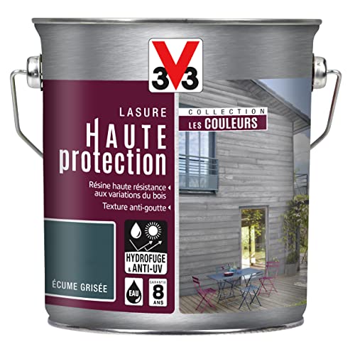 V33 Lasure haute protection, Les couleurs, Ecume grisée 2,5L