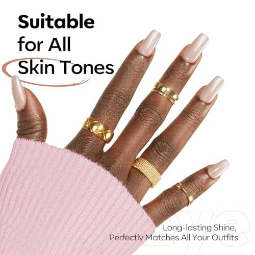 Image of modelones Silk Cat Eye Gel Nail Polish Nude Silver Moonlight Glitter Holographic Glass Cat Eye Summer Jelly Shimmer Reflective Translucent U v Gel Magnetic Nail Polish 15 ML
