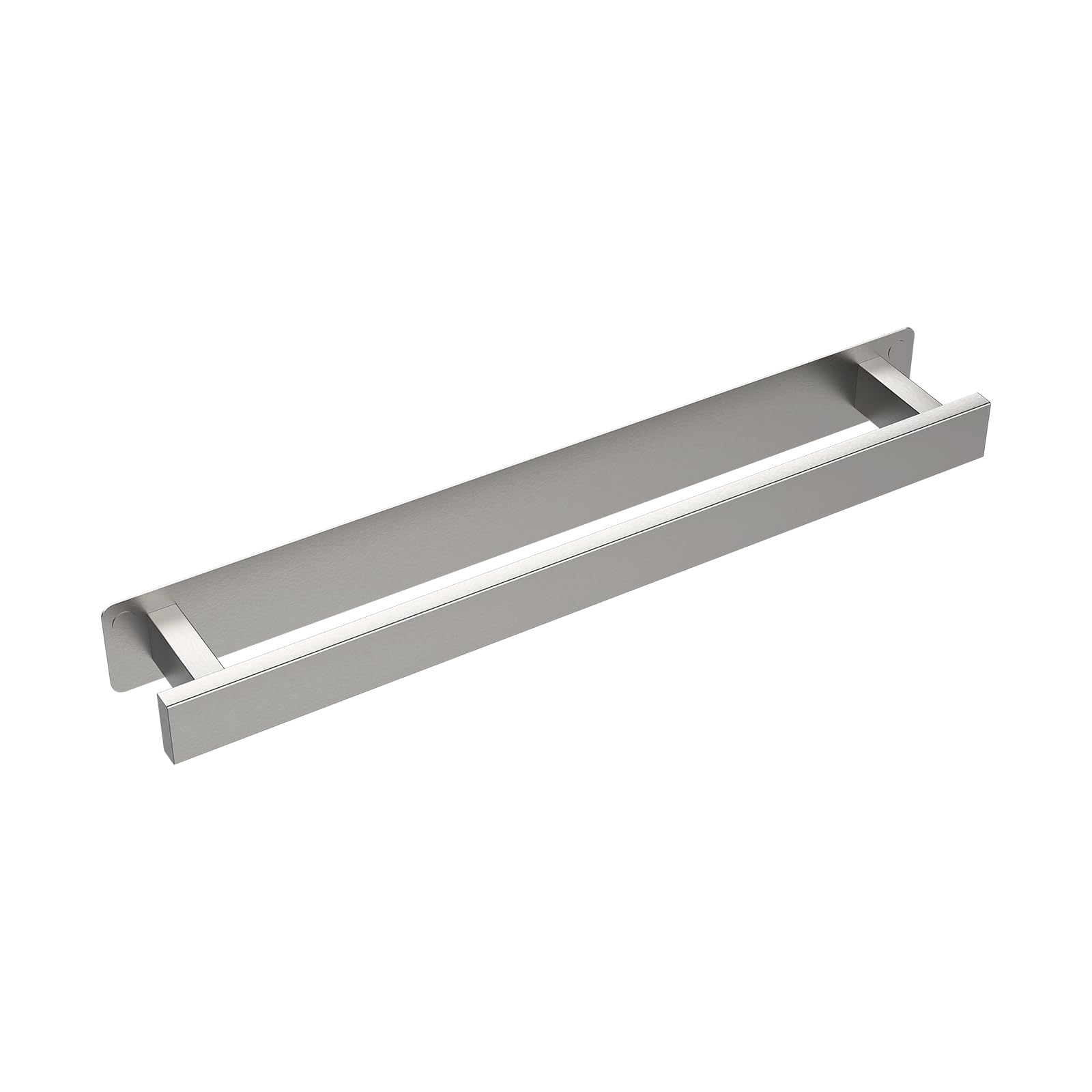 Ibergrif M34457A Towel Rails Adhesive 40CM, Two Installation Methods (Adhesive and Drilling), Towel Rail for Bathroom Towel Bars Bar Without Drilling, Stainless Steel, Brushed
