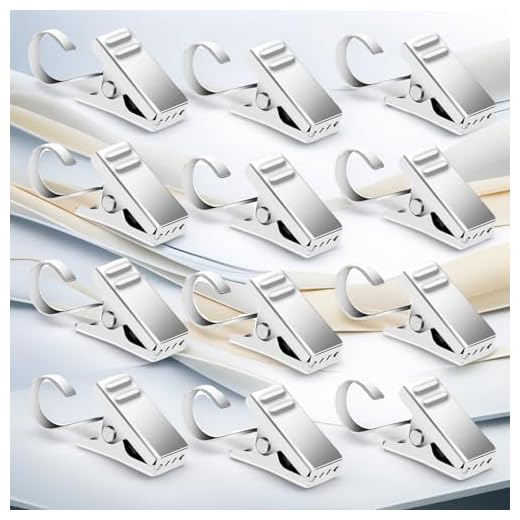 Pack of 50 Silver Curtain Clips Thickening Stainless Steel Curtain Rod Clips Lights Hangers Clips for Shower Home Decoration Photos Picture Arts Crafts Display Outdoor Activities Supplies