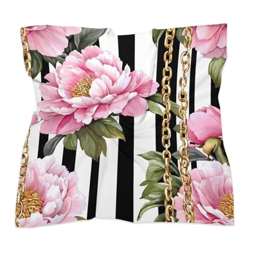 D*在様 apolina peony headscarf picnic chec Peony Solstice Silk