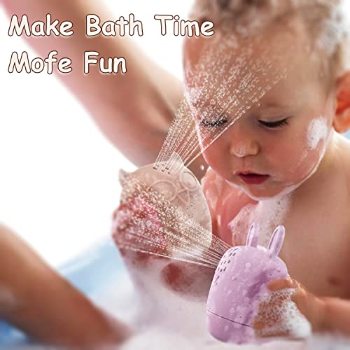 Baby Bath Toys, Iselyn 4Packs Mold Free Bath Toys Silicone Bath Toys For Toddlers 1-3 Bath Toys Non-Toxic Dishwasher Safe Bathtub Toys For Infants #TOP3