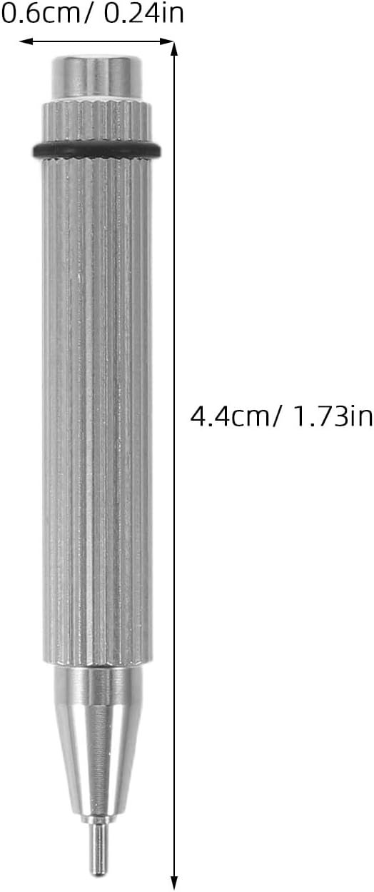 Watch Adjustment Tool for Accurate Date Setting - Precision Corrector Pen - Mechanical Watch Pusher with Ergonomic Design, Silver 44mm