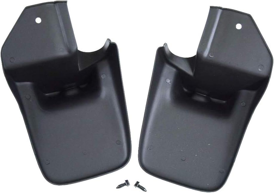 Mopar 82202306 Splash Guards Black, front, cannot be used with Tubular Side Steps or on Rubicon