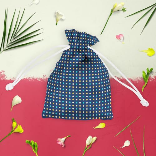 Image of ArtzFolio Polka Pattern | Pouch Wrist Potli Bag | Bag for Weddings & Casual Parties