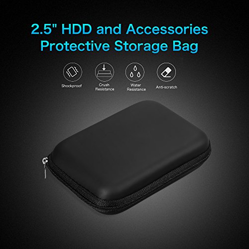 LIANGYAN Estojo para transporte de disco rígido de 2,5 polegadas EVA à prova de choque 2,5