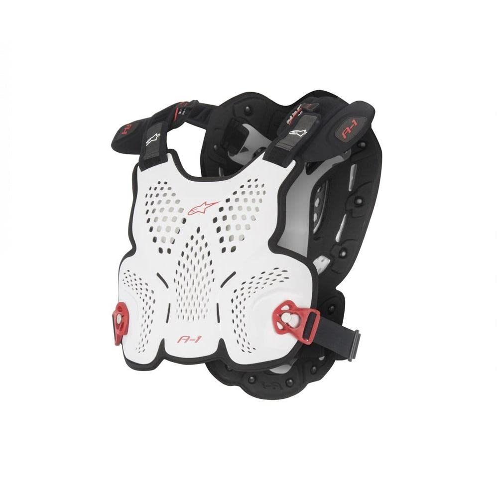 Alpinestars Homme Alpinestars chest protectors, Bianco Nero Rosso, Medium/Large EU